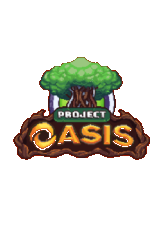 Oasis Vanguard game logo, developed by Hidden Chest Studio