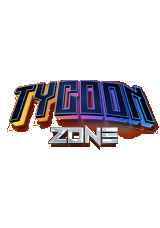 Tycoon Zone game logo, developed by Hidden Chest Studio